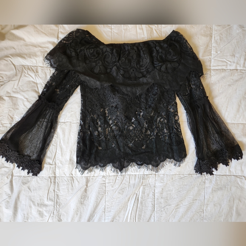 Lace Off Shoulder Top